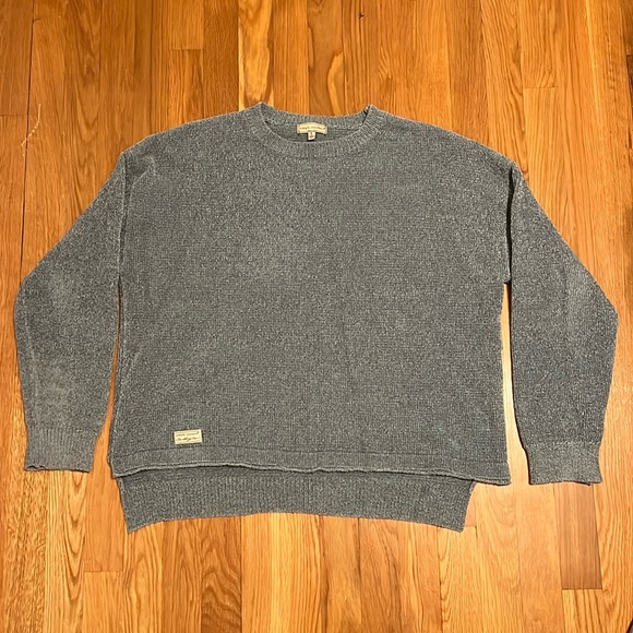 Simply Southern Super Soft Sweater Womens Large blue Pullover Long‎ Sleeve - Picture 1 of 13